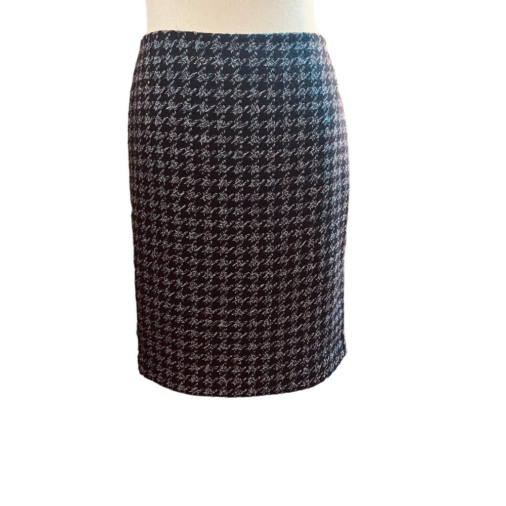 Vintage, Ann Taylor Classic Pencil Skirt/Multi Colored Houndstooth